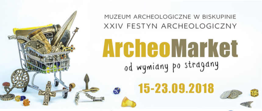 Baner zapraszający na XXIV Festyn Archeologiczny w Biskupinie (źródło: biskupin.pl)