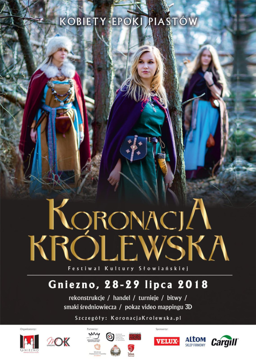 Plakat "Koronacja Królewska - Festiwal Kultury Słowiańskiej"